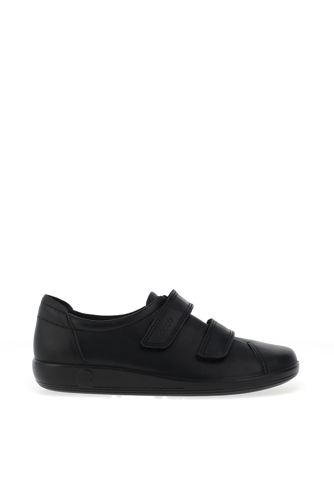 Ecco Womens Leather Velcro Strap Shoes, Black McElhinneys