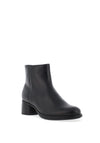 Ecco Womens Leather Sculpted Circular Heeled Boots, Black