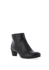 Ecco Womens Leather Sculpted Cone Heeled Boots, Black