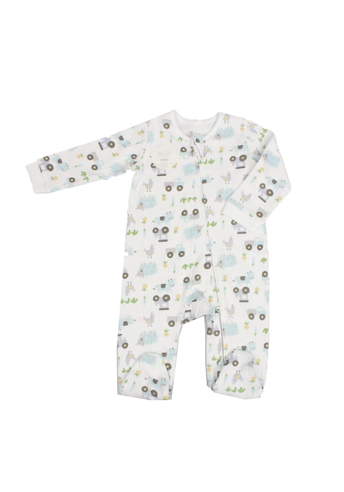 Ela & Ren Baby Boys Farm Print 5 Piece Set, Blue