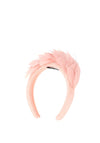 Serafina Collection Feather Headband, Parfait