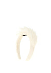 Serafina Collection Feather Headband, White