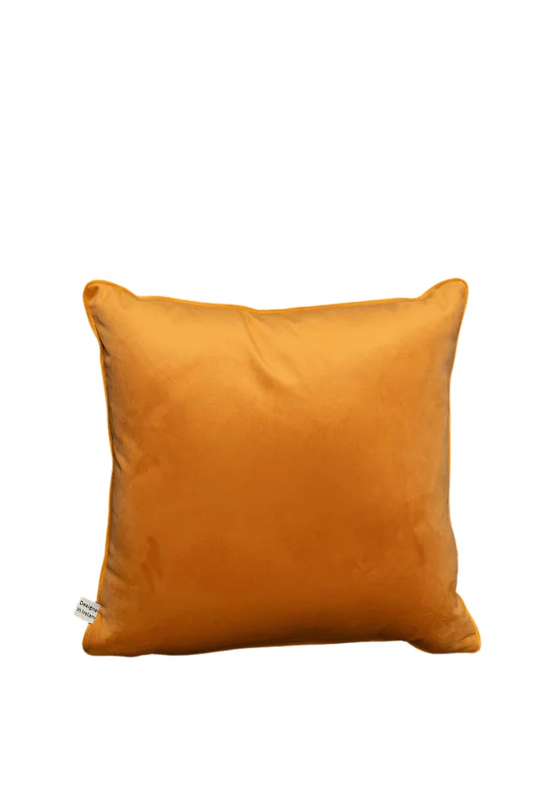 Fervor +Hue Velvet Plain Cushion 45x45cm, Yellow