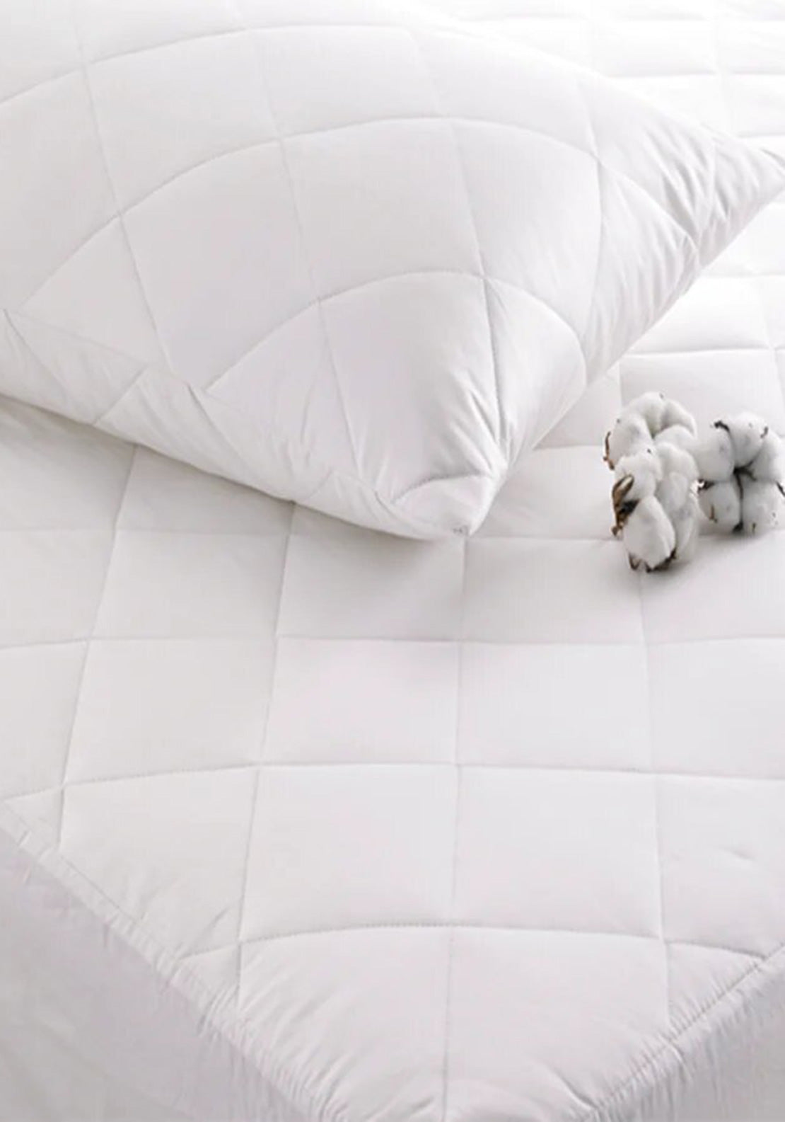 The Fine Bedding Company Deep Fill Cotton Mattress Protector