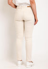 Fransa Luxe Elli Slim Leg Jeans, Oatmeal