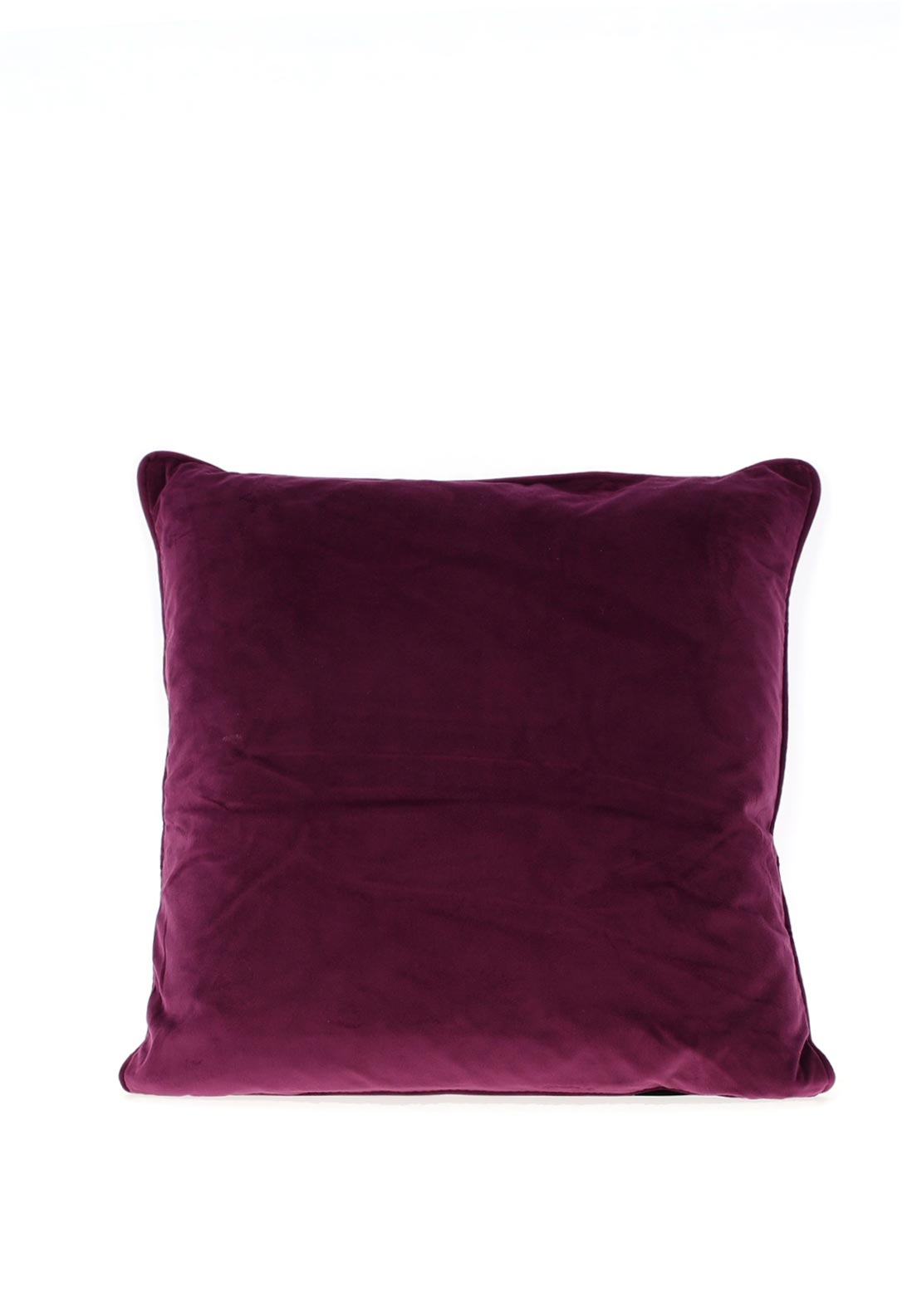 Fullshire Velvet Piped Cushion 43x43cm, Purple