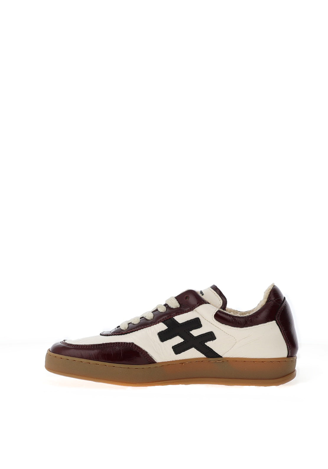 Another Trend Fleece Lined Trainers, White and Wine
