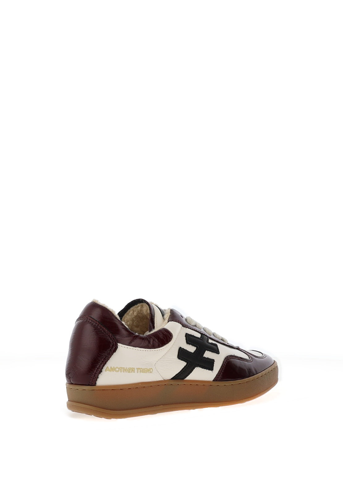 Another Trend Fleece Lined Trainers, White and Wine