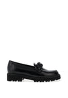Gabor Patent Leather Coated Chain Loafer, Black
