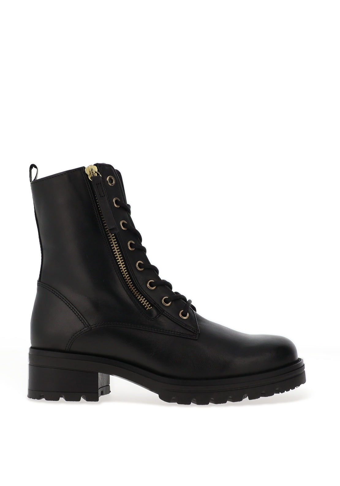 Combat Boots Double Detail Lace Up Boot DOUBLE STACK BOOT REMOVE