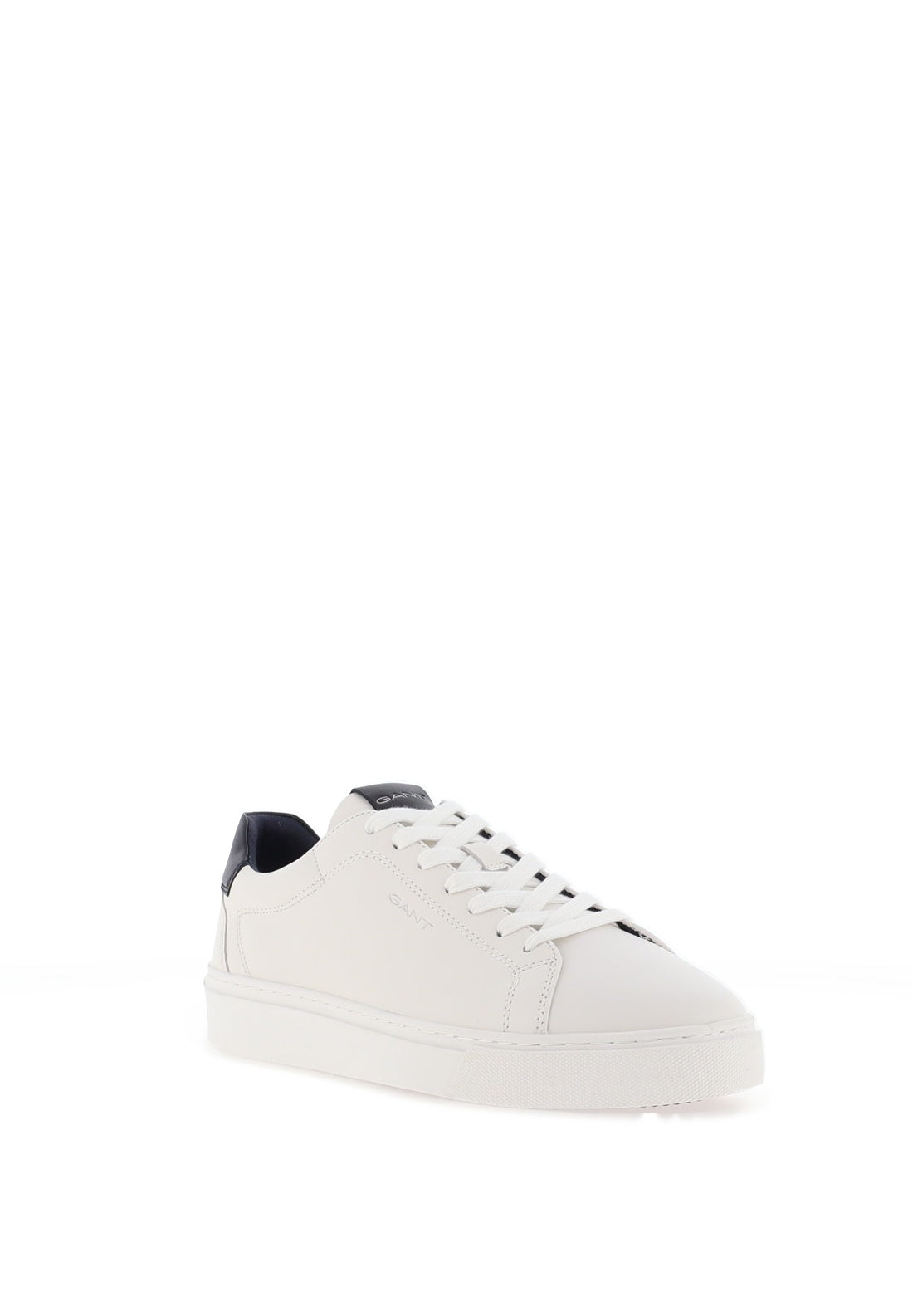 Gant Mc Juilen Leather Trainers, White & Marine