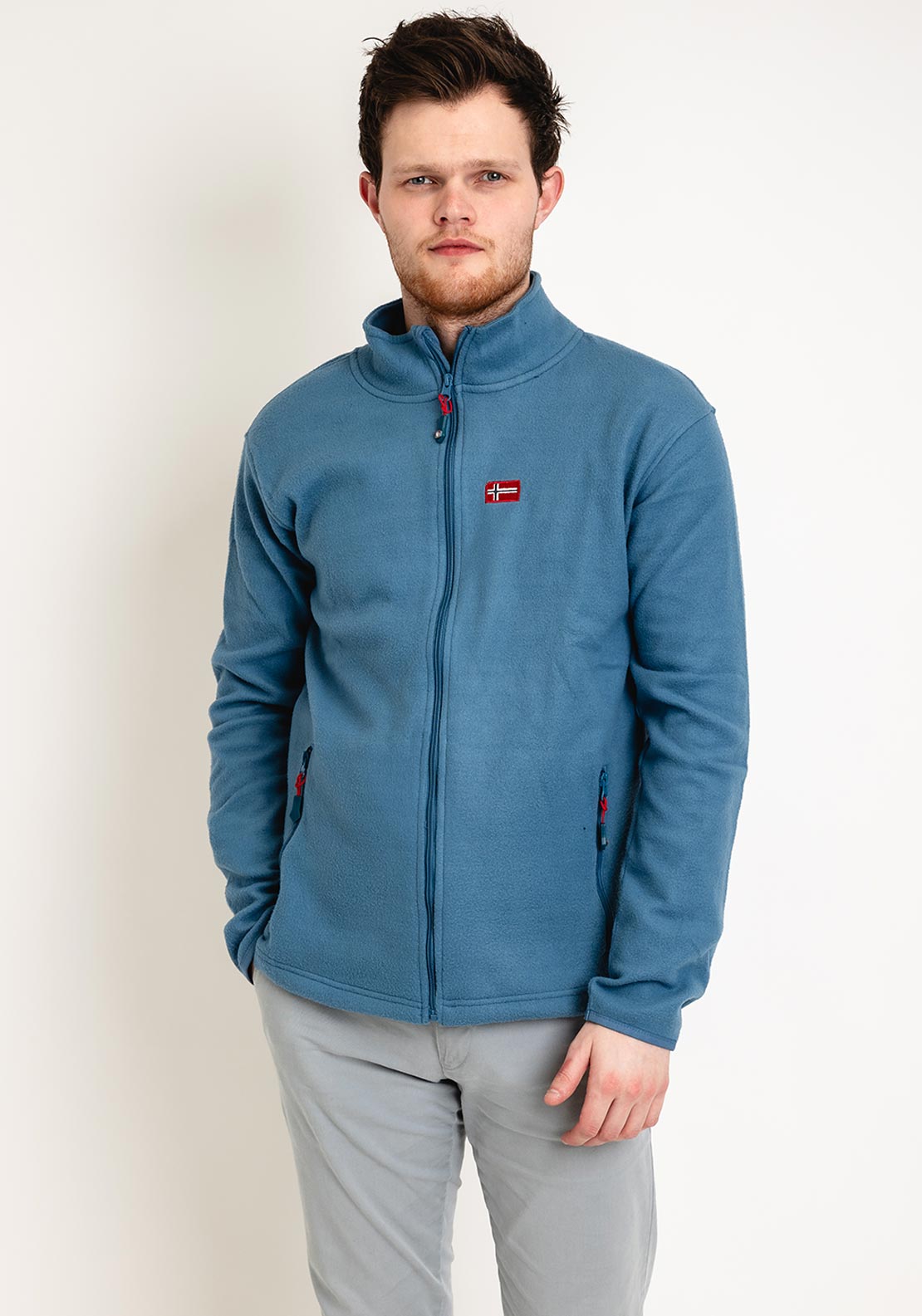 Geo Norway Full Zip Fleece, Petrol