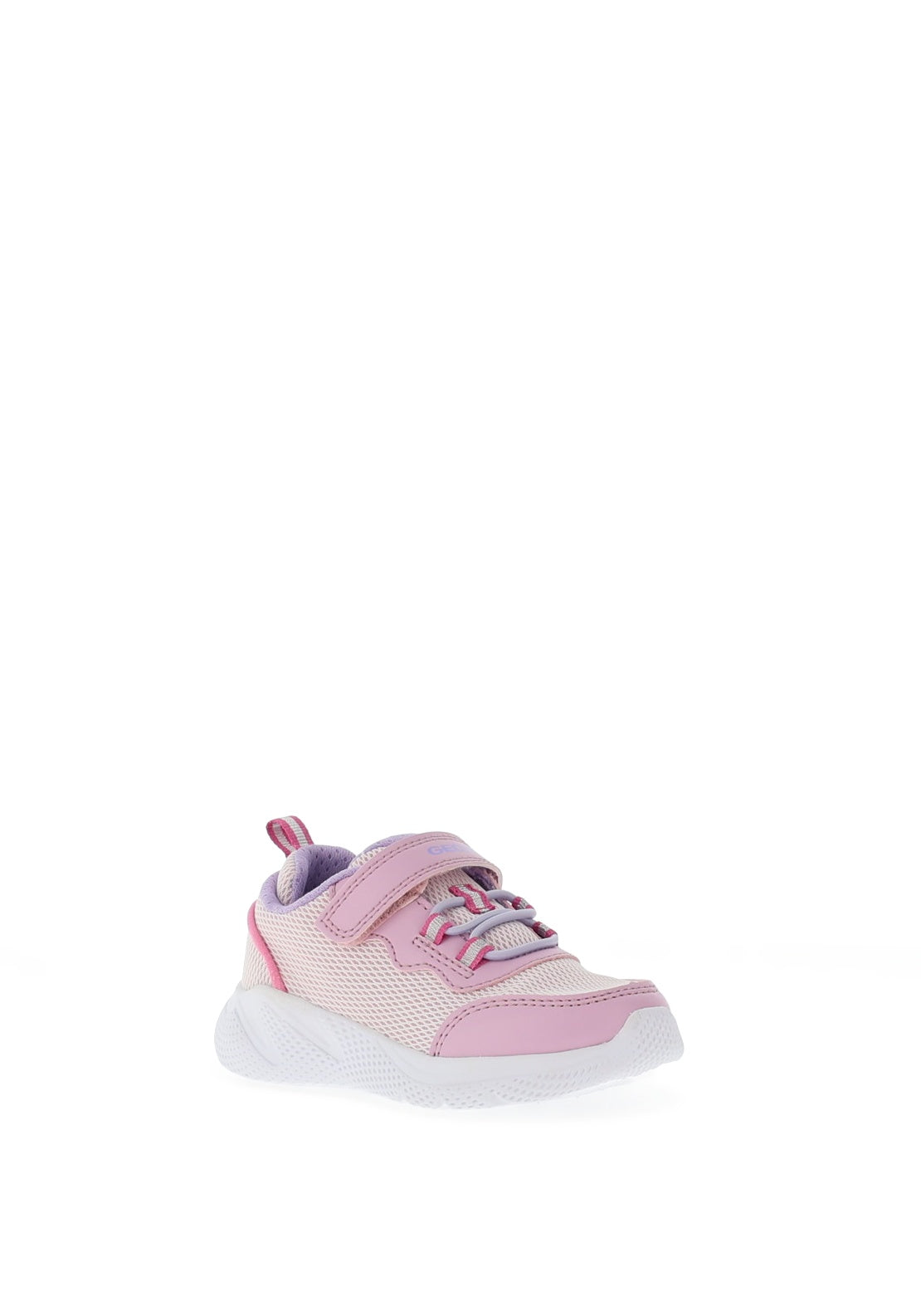 Geox Baby Girls Sprintye Mesh Upper Velcro Trainers, Pink