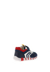 Geox Baby Boys Suede and Mesh Trainers, Navy