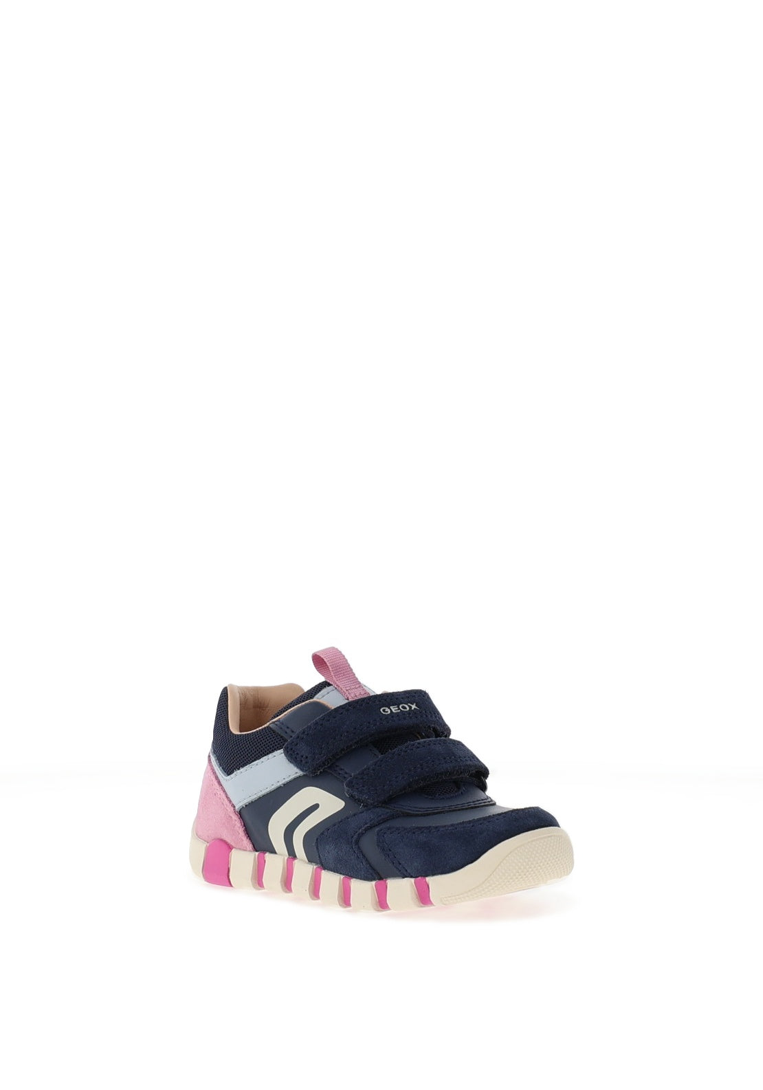 Geox Toddler Girl B3558C Velcro Trainer, Navy