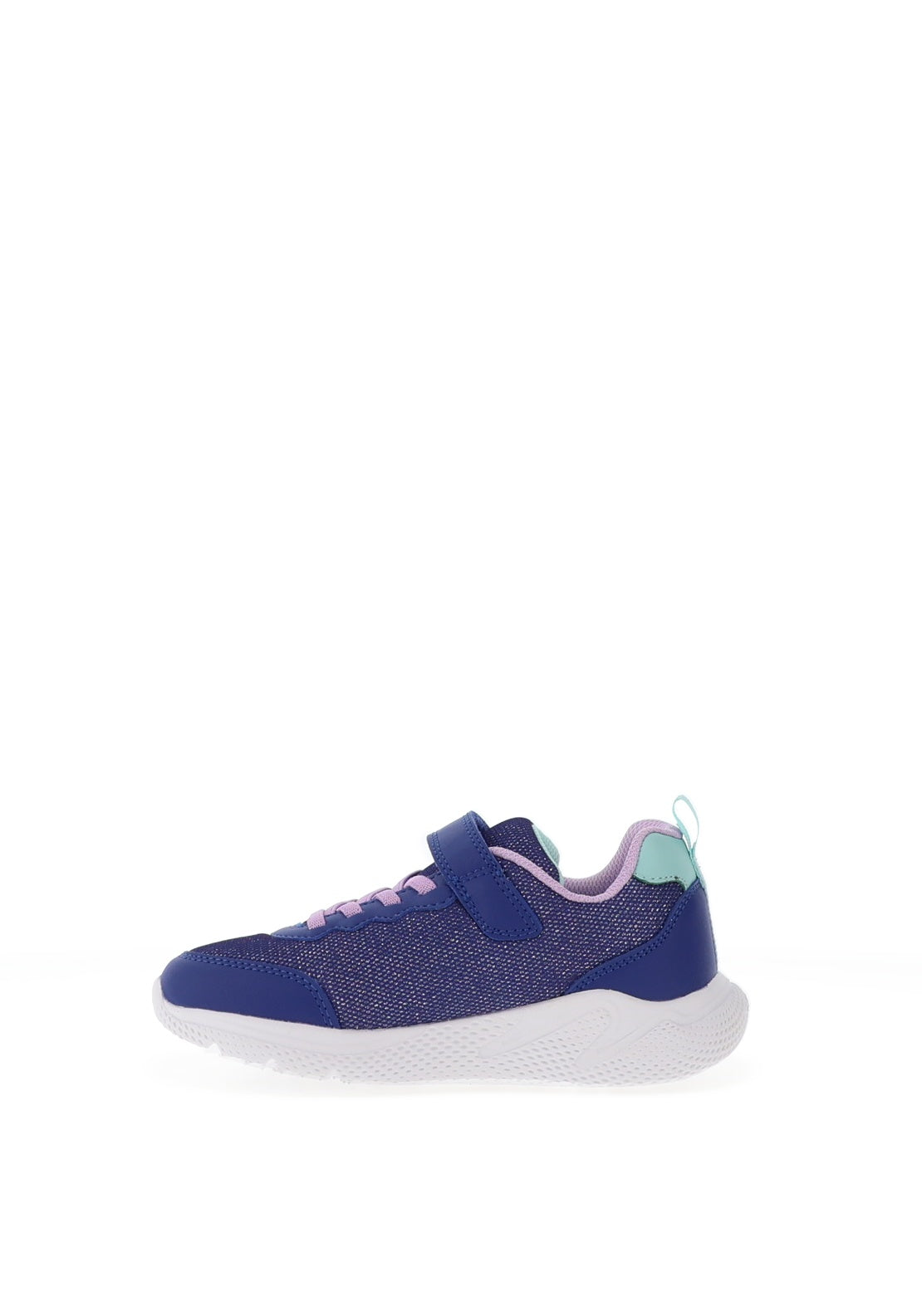 Geox Girls Sprintye J55FWA Glitter Trainer, Navy