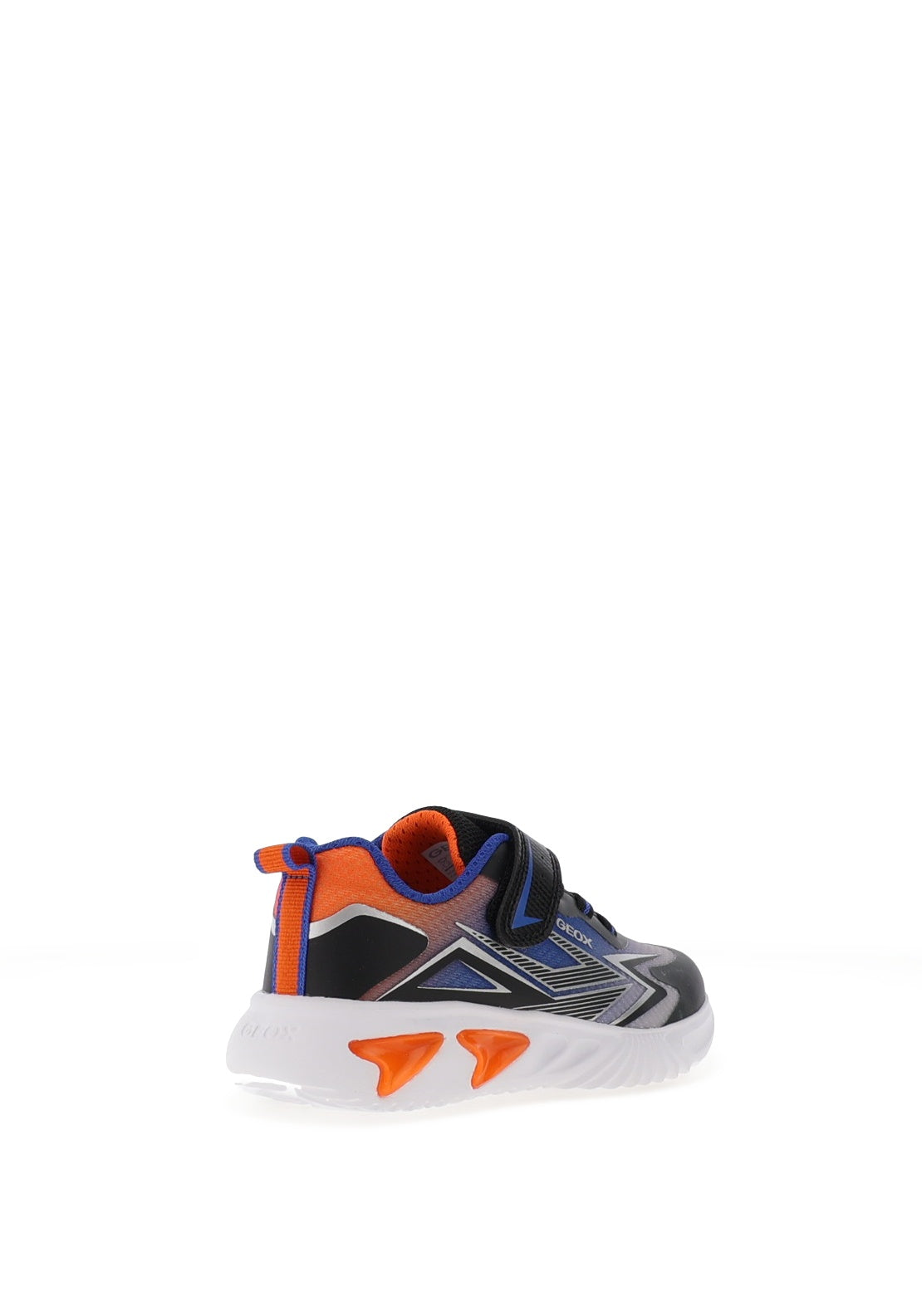 Geox Boys J66DZB Light Up Trainer, Black