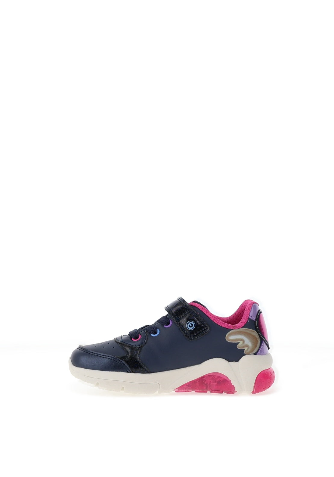 Geox Girls Fadinlight Light Up Trainer, Navy