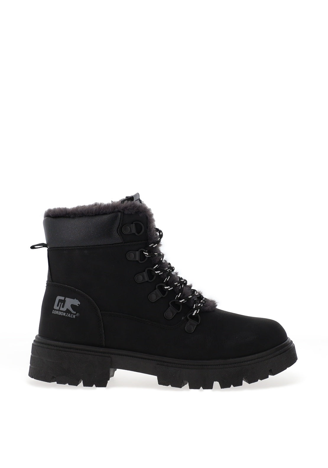 Gordon Jack Elsa Faux Fur Lined Ankle Boots, Black
