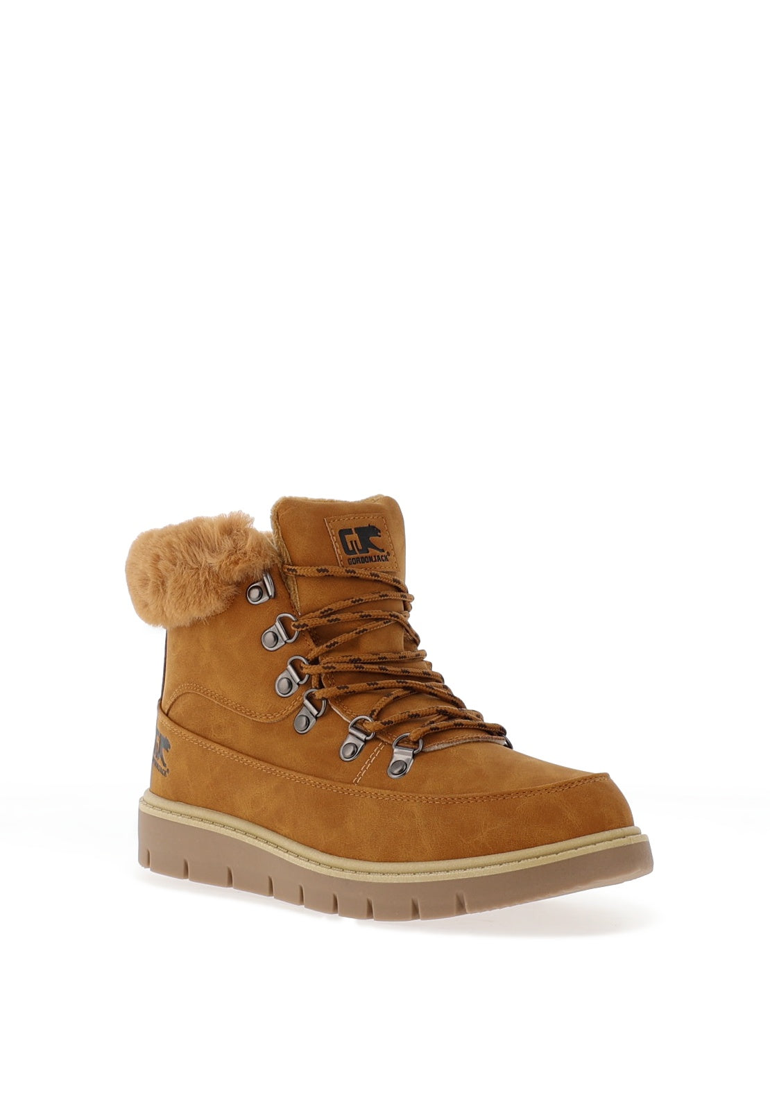 Gordon Jack Everest Faux Fur Lined Ankle Boots, Tan