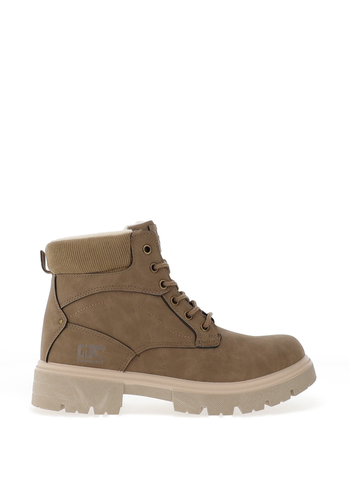 Gordon Jack Peach Fleece Lined Ankle Boots, Taupe