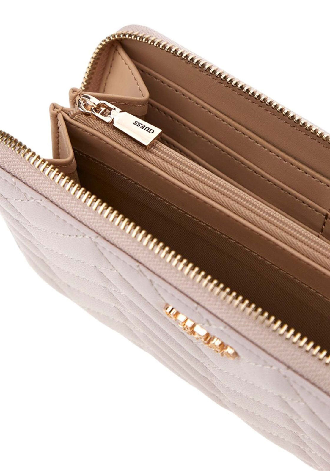Guess Anning SLG Quilted Wallet, Stone