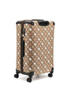 Guess Eliette Travel 4G Peony Logo 28” Wheel Spinner Suitcase, Latte