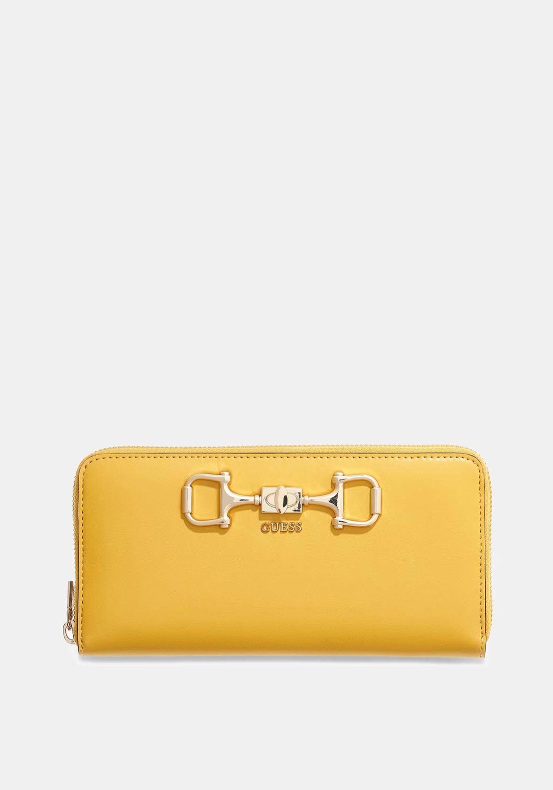 Guess Janie SLG Large Zip Around Wallet, Yellow
