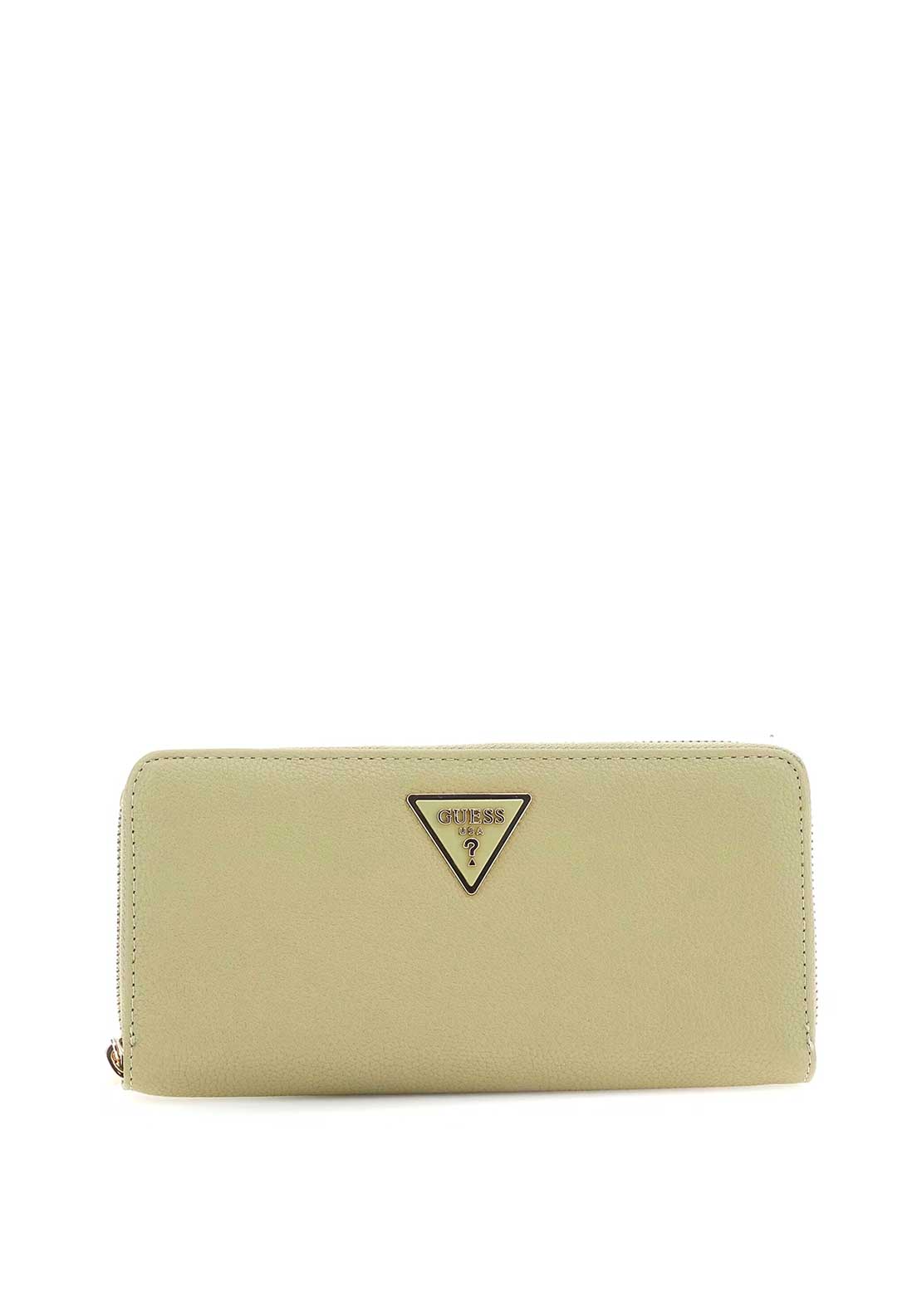 Guess Laurel SLG Zipped Large Wallet, Sage Green