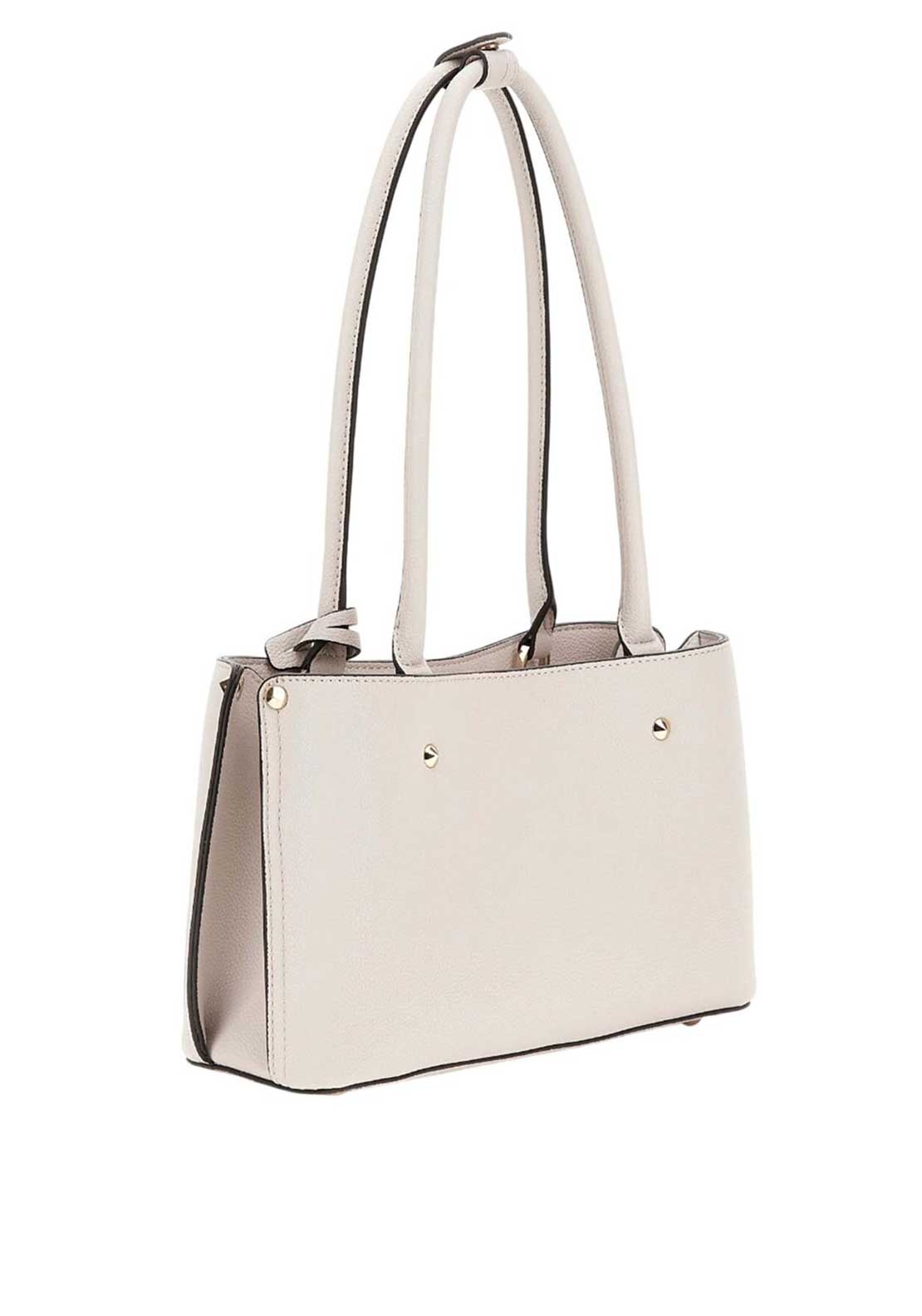 Guess Meridian Satchel Bag, Ivory