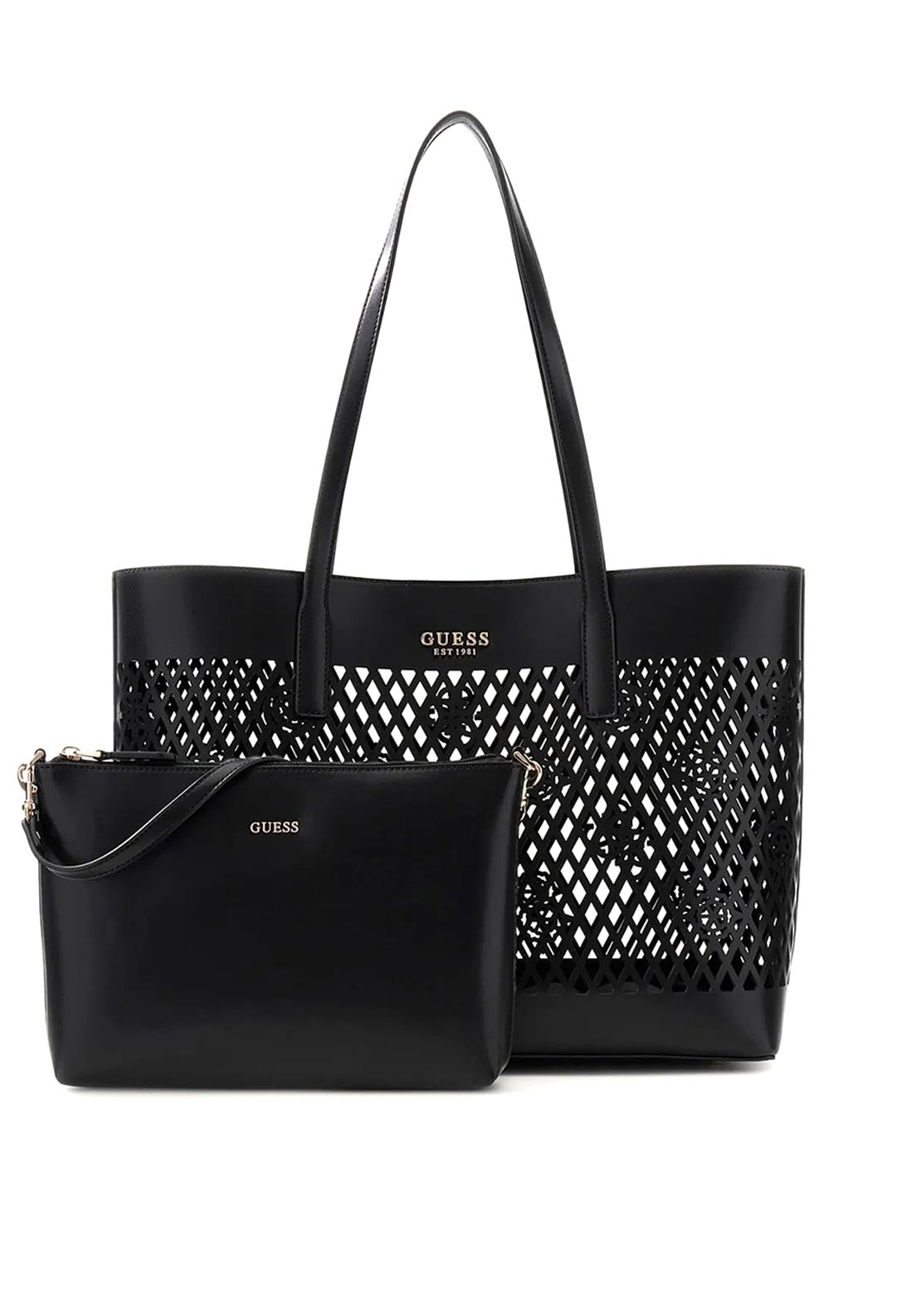 Guess Letty 2 in 1 Large Tote Bag, Black