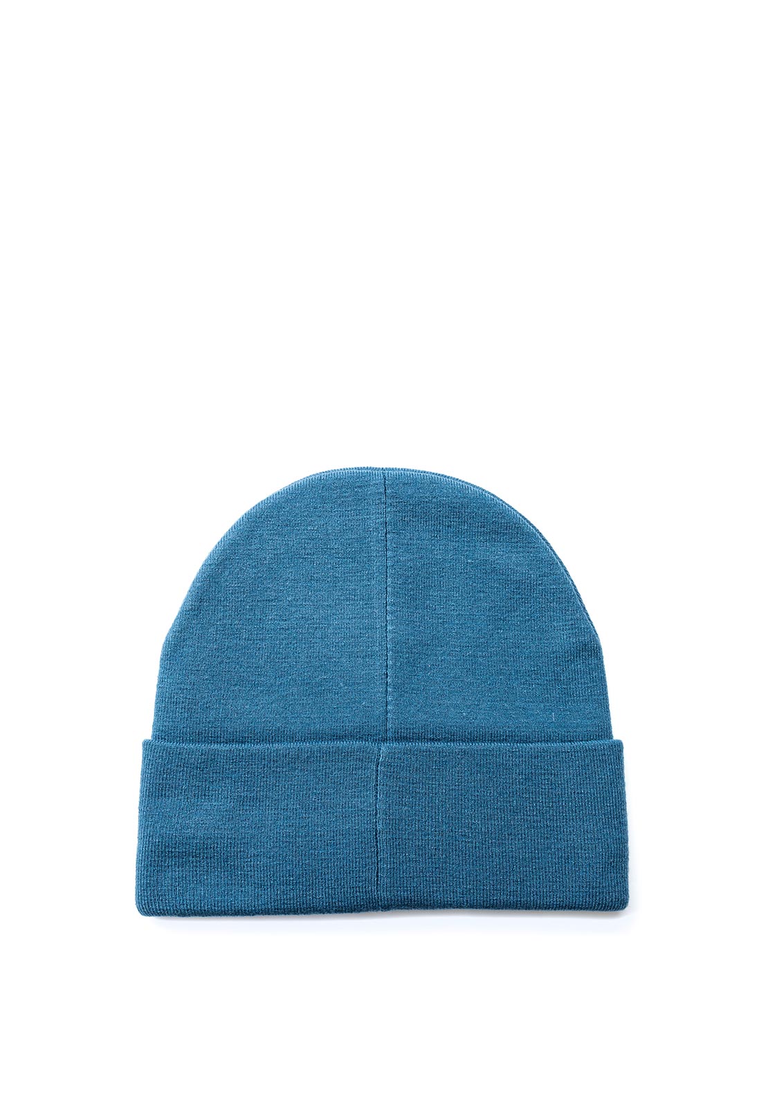 Guess Embossed Ribbed Beanie, Petrol Blue