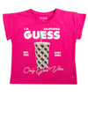 Guess Older Girl Stay Chill Short Sleeve Tee, Pink