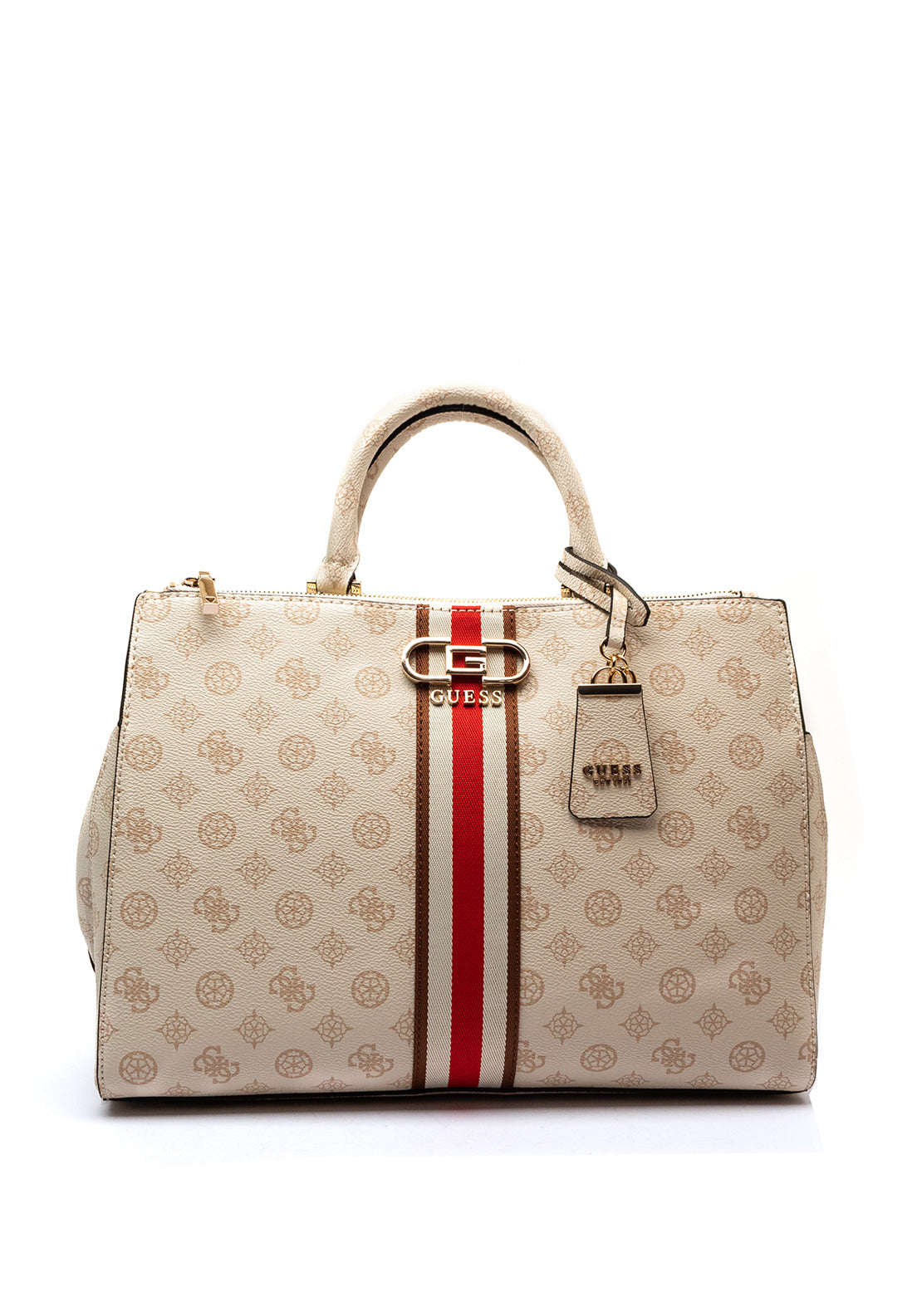 Guess NELKA SLG MEDIUM ZIP AROUND SWPG93 - Portefeuille - sour cream/écru Guess NELKA SLG MEDIUM ZIP AROUND SWPG93 - Portefeuille - sour cream/écru