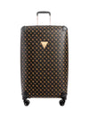 Guess Wilder Travel 4G Peony Logo 28” Wheel Spinner Suitcase, Brown