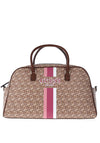 Guess Wilder Logo Travel Dome Large Weekend Bag, Taupe