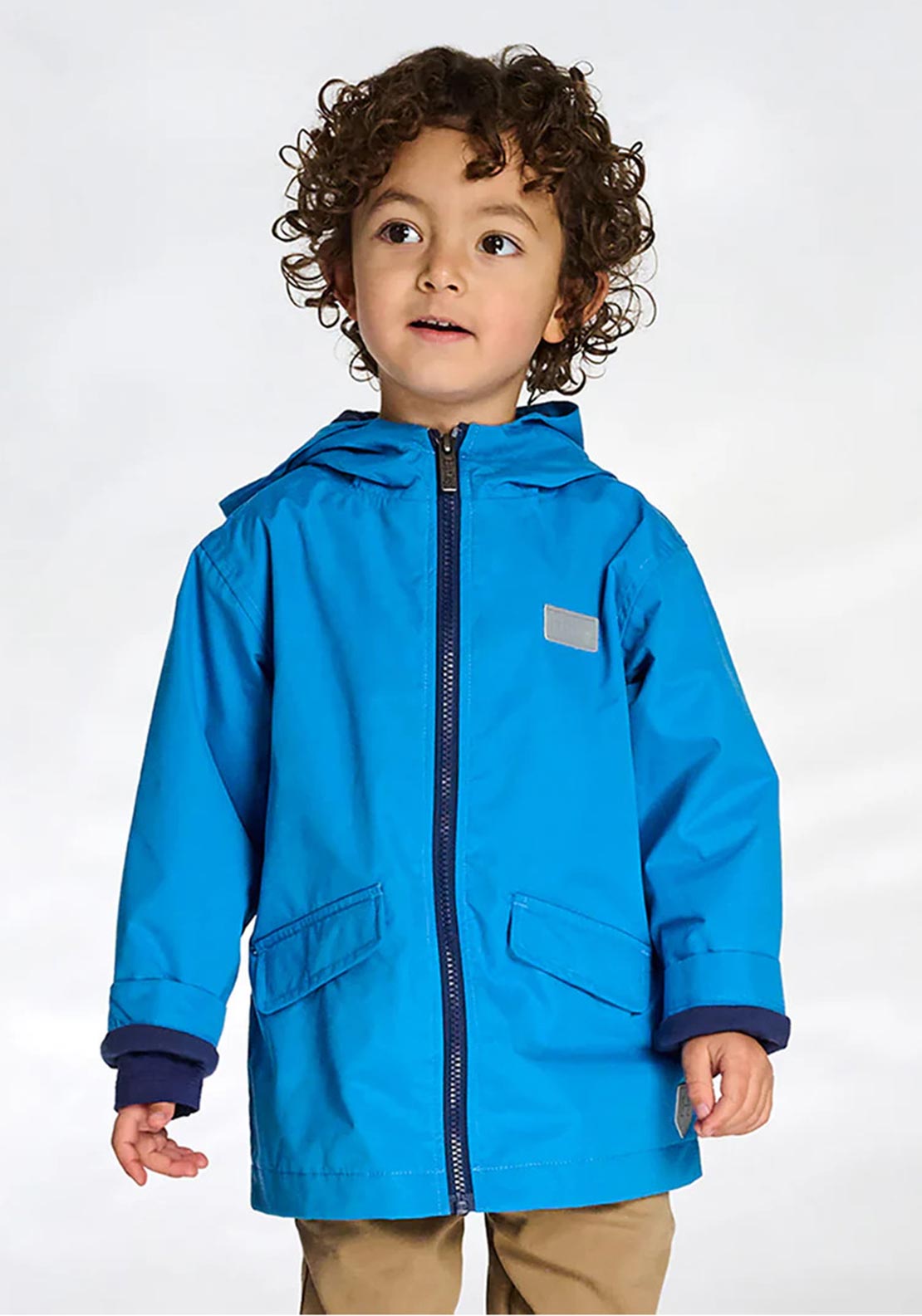 Hatley Boys Aircrafts Field Rain Jacket, Blue