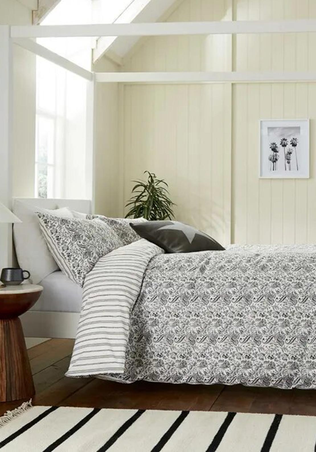 Helena Springfield Byron Paisley Print Duvet Set, Grey Multi