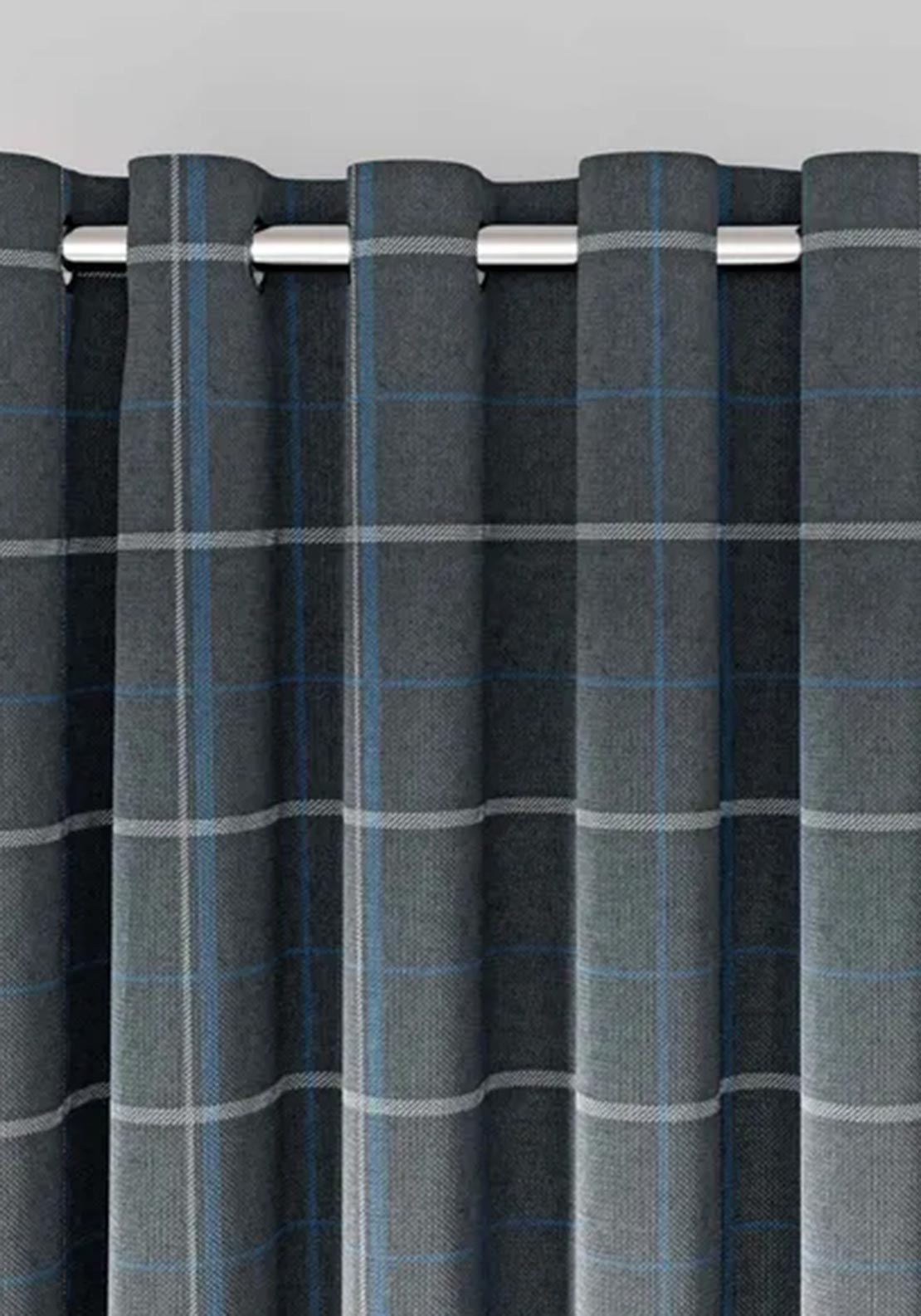 Helena Springfield Harper Lined 90”X90” Curtains, Navy