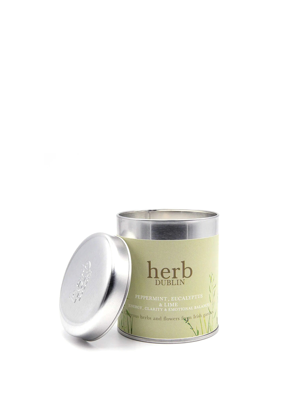 Eau Lovely/Herb Peppermint, Eucalyptus & Lime Tin Candle