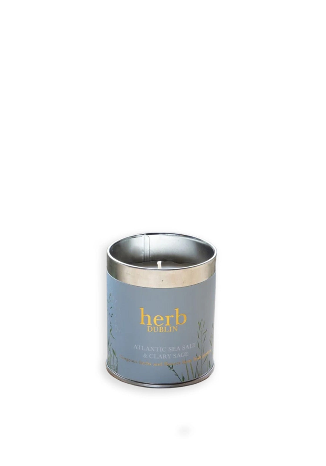 Eau Lovely/Herb Atlantic Sea Salt & Clary Sage Tin Candle McElhinneys