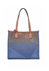 Hispanitas Mesh Ombre Shopped Bag, Azure Blue & Peach