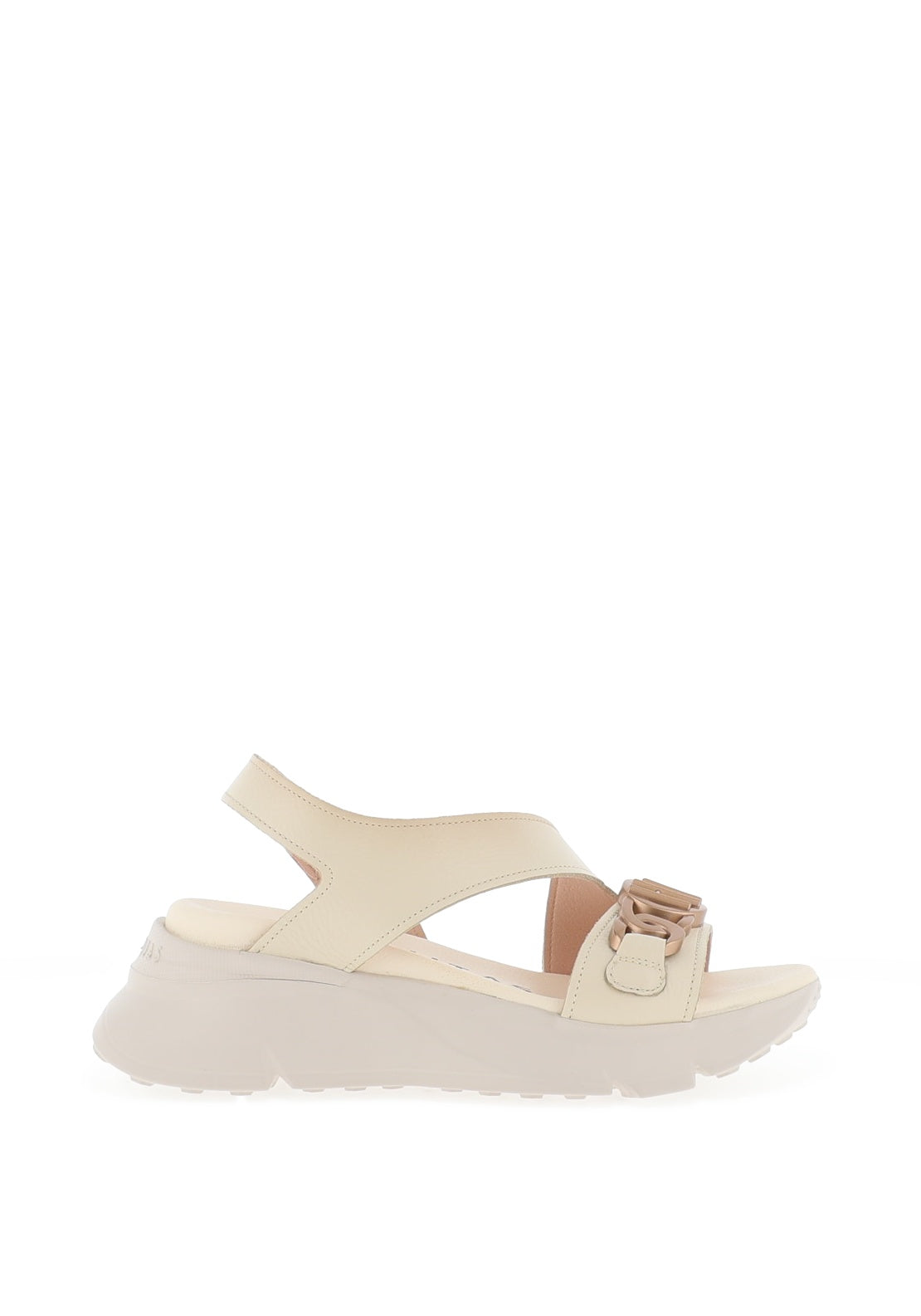 Hispanitas Jamaica Leather Cross Strap Sandals, Natural