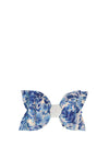 Hollihops and Flutterdlies Floral Glitter Bow, Blue