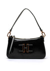 Hispanitas Patent Crossbody Hobo Bag, Black