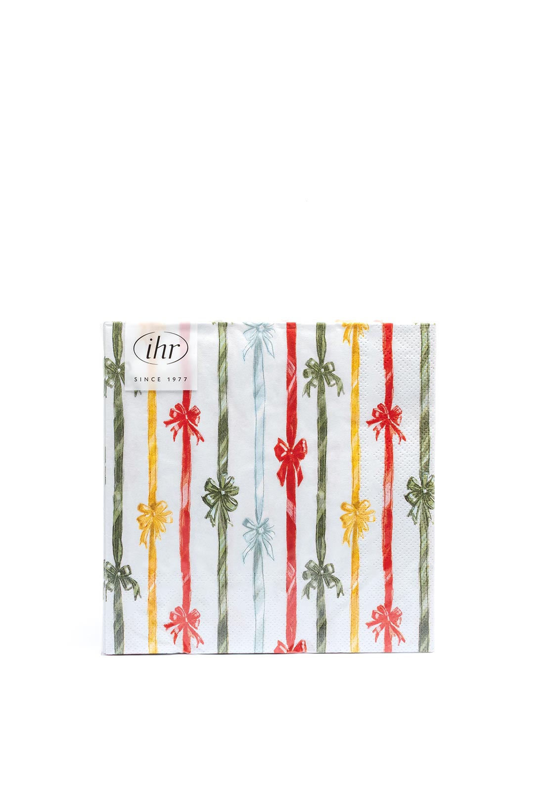 IHR Frosty Bows Napkins, White Multi