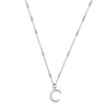 ChloBo Initial Necklace, Silver