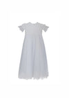 Isabella Lace and Tulle Christening Gown, White