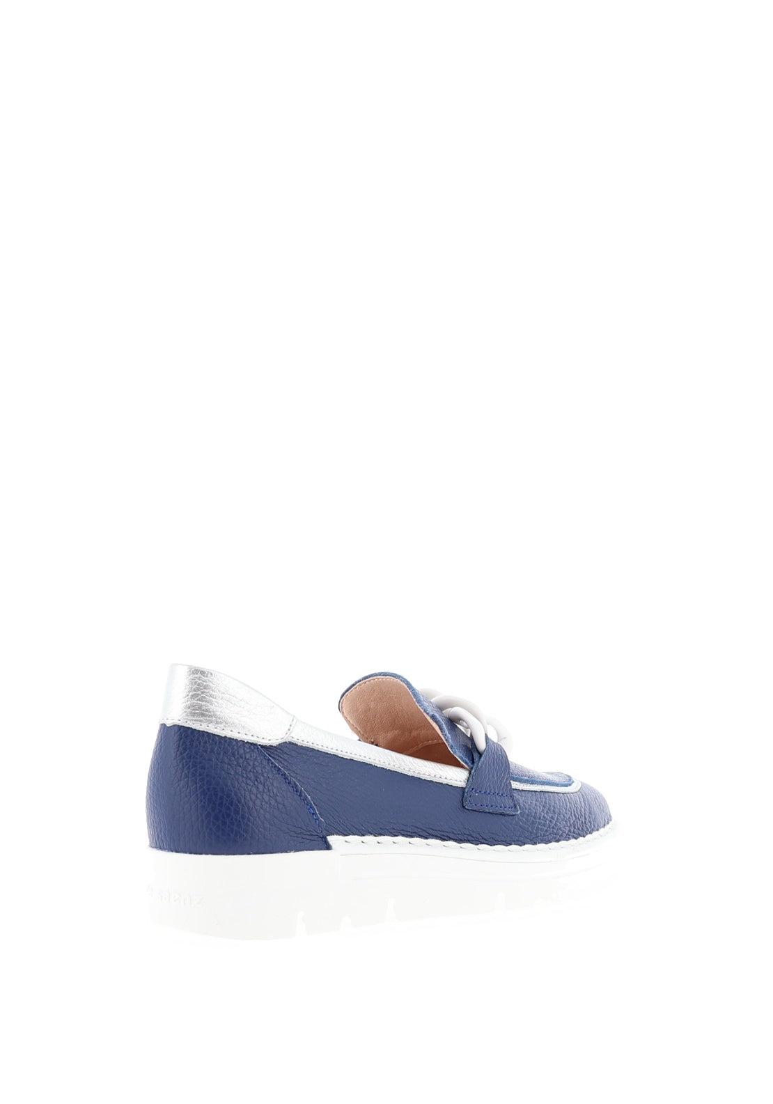 Jose Saenz Chain Detail Loafers, Navy