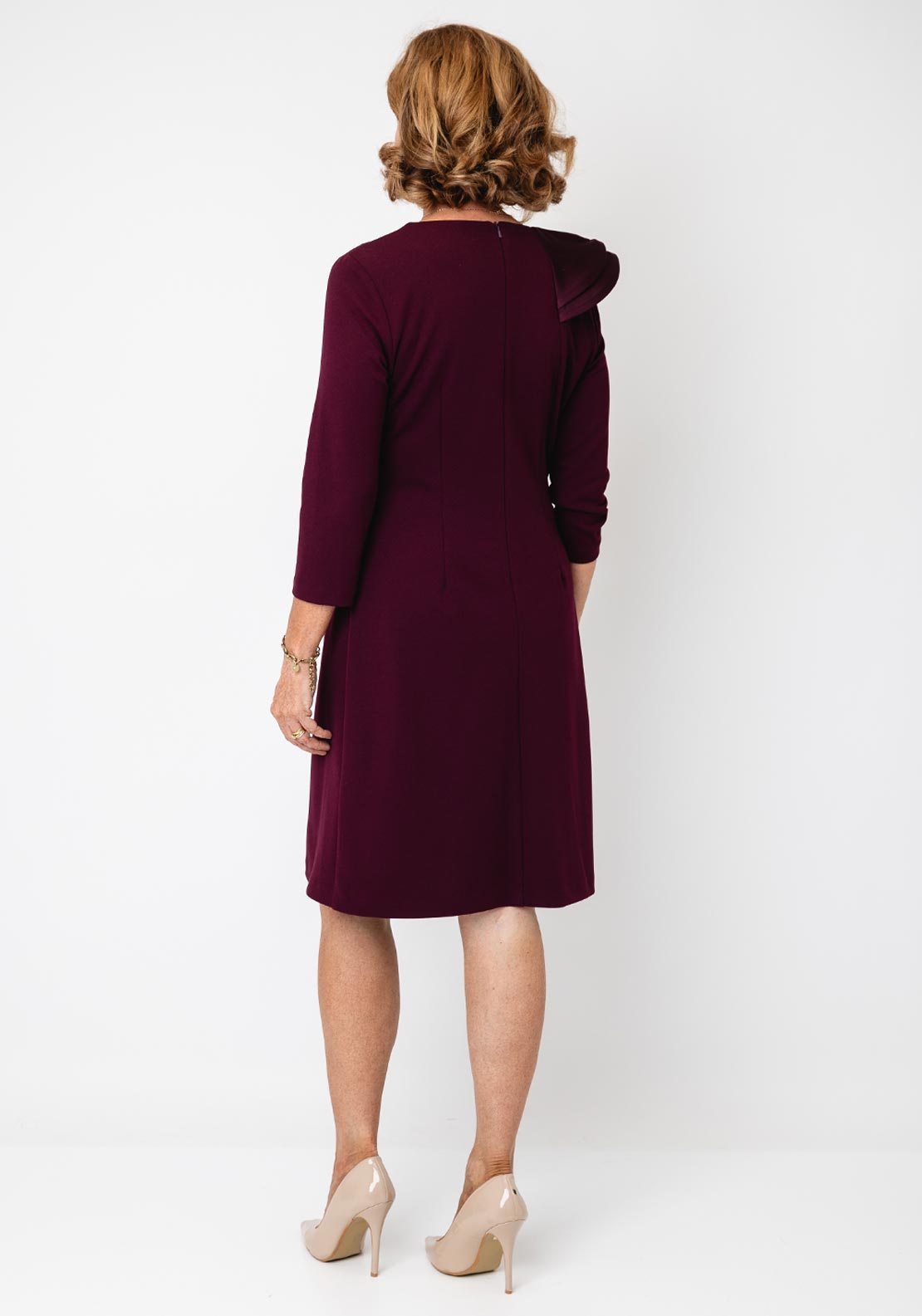 Joseph Ribkoff 3D Detail Midi Dress, Red